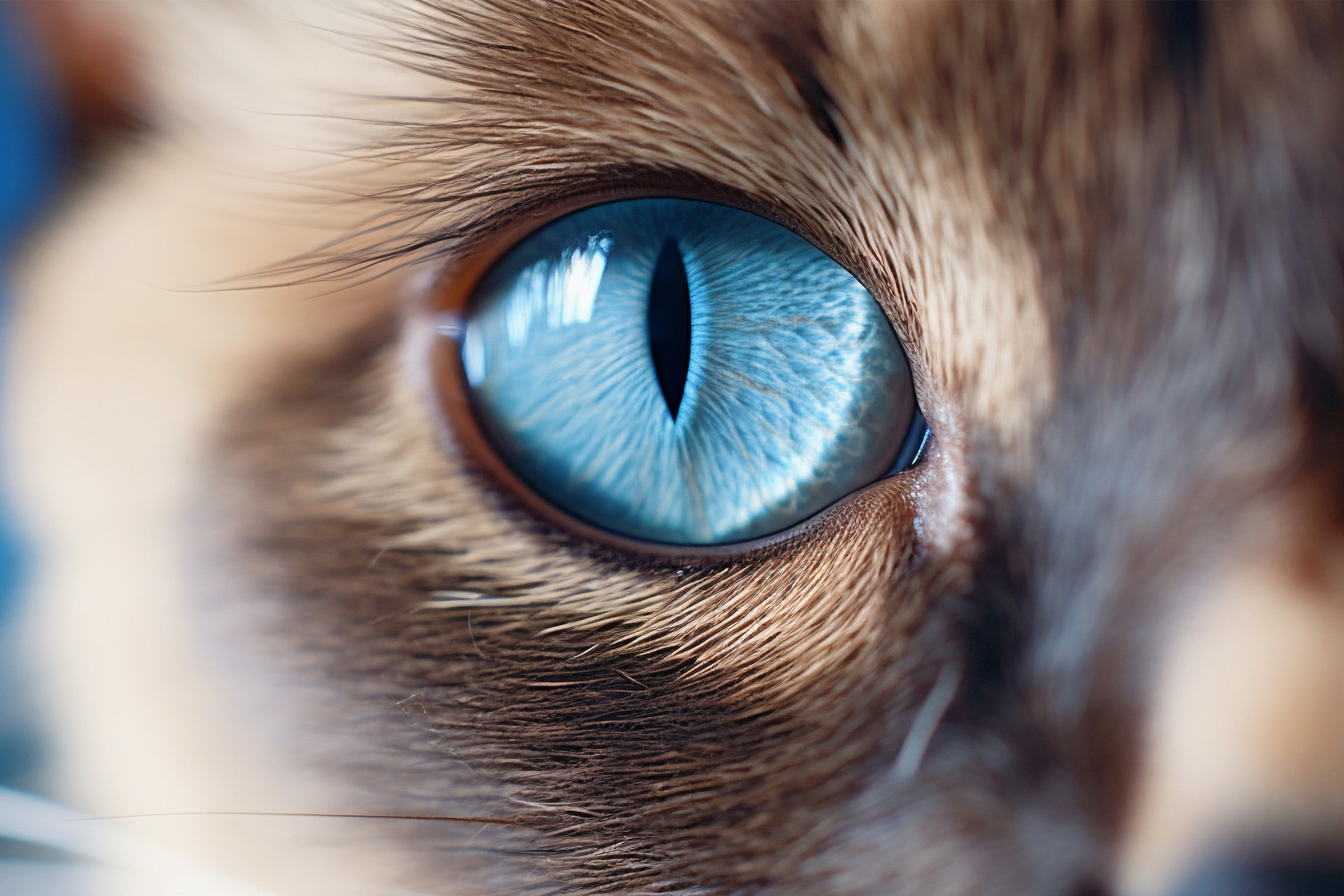 Gözyaşı ve Kornea Testleri için kedi göz sağlığı muayenesi